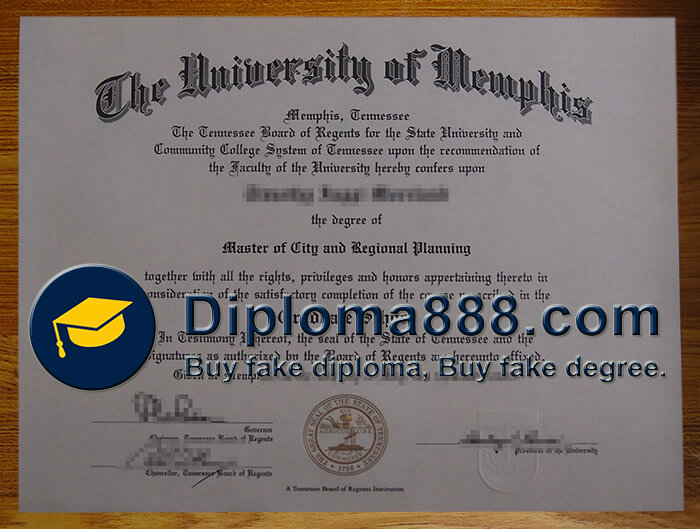 buy fake University of Memphis degree