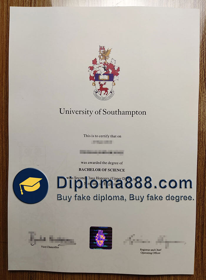 buy fake University of Southampton degree