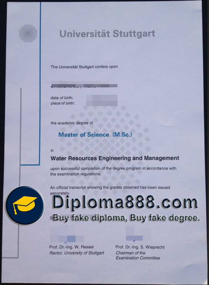 buy fake University of Stuttgart degree