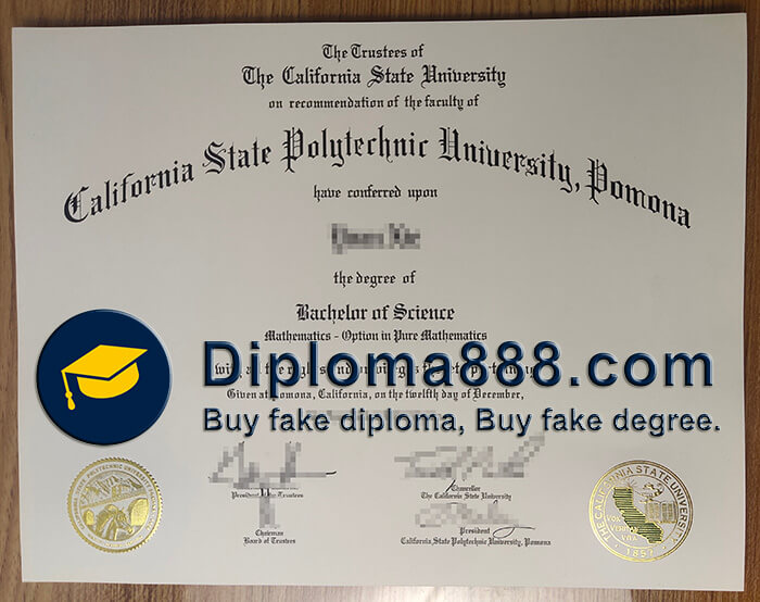 make the California State Polytechnic University, Pomona diploma