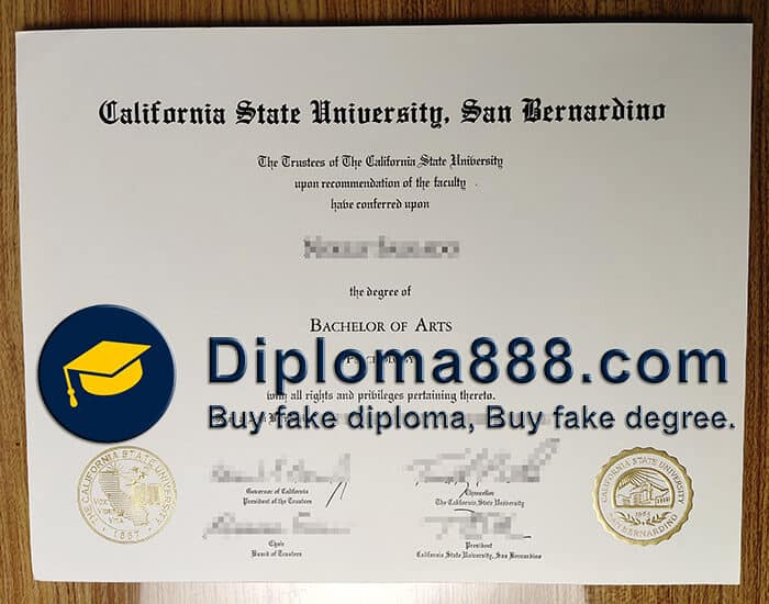 I Would like to buy a fake Cal State San Bernardino degree