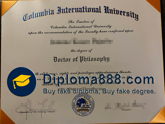buy fake Columbia International University degree