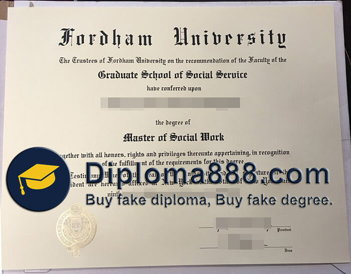 buy fake Fordham University degree