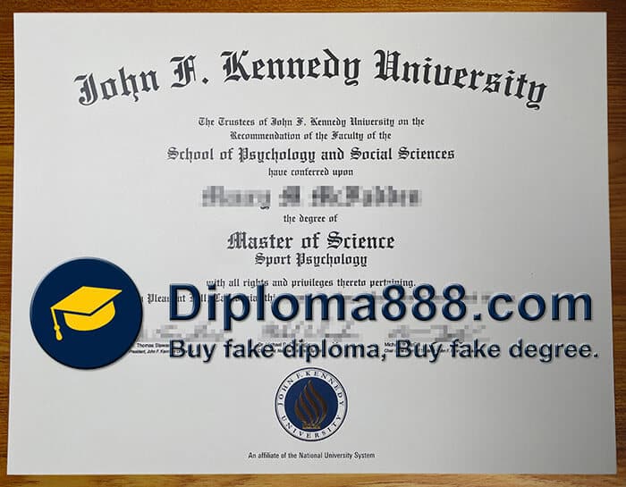 buy fake John F. Kennedy University degree