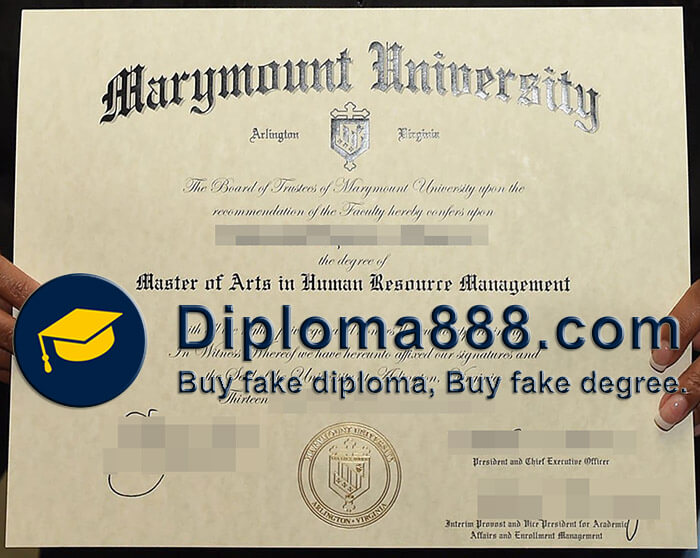 buy fake Marymount University degree