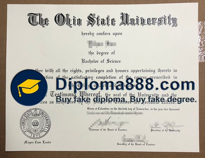 buy fake Ohio State University degree