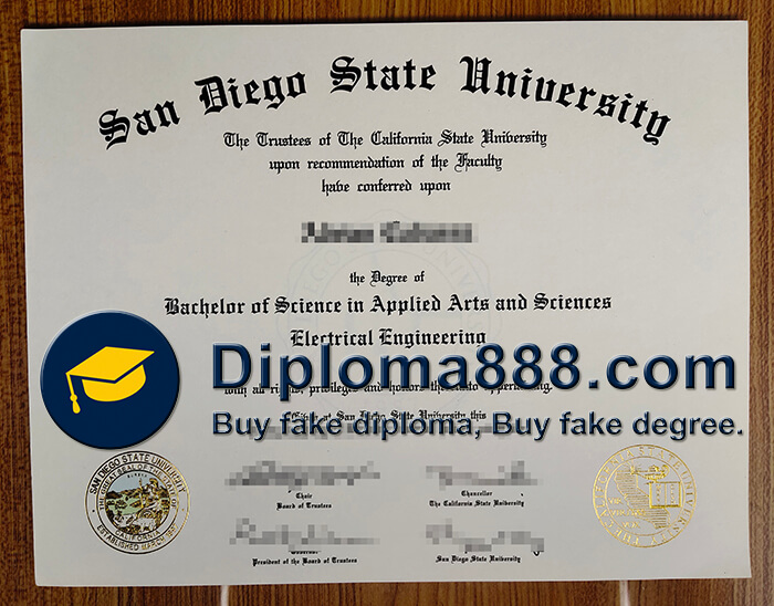 buy fake San Diego State University degree