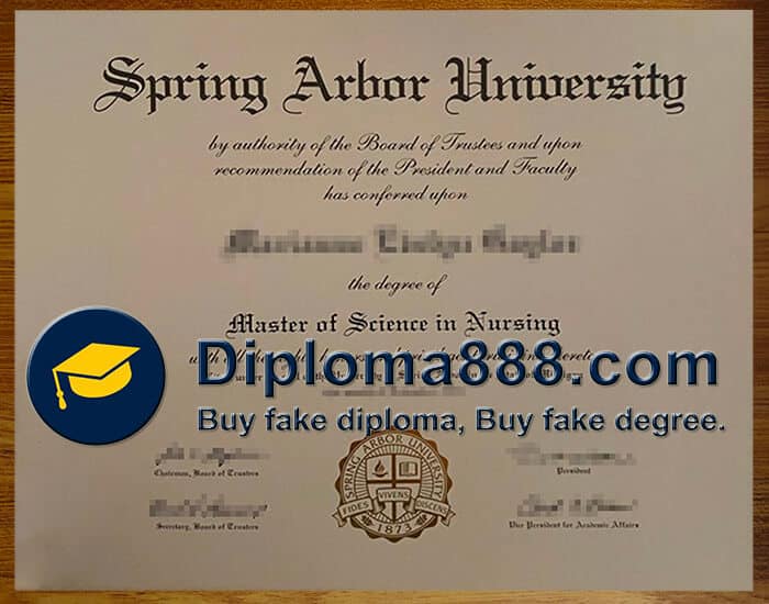 buy fake Spring Arbor University degree