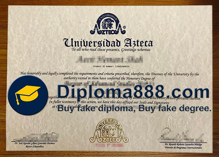 buy fake Universidad Azteca degree