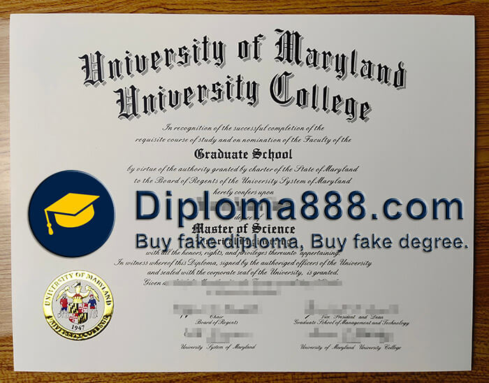 buy fake University of Maryland University College degree