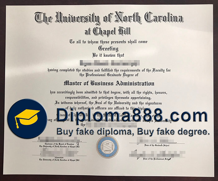buy fake University of North Carolina at Chapel Hill degree