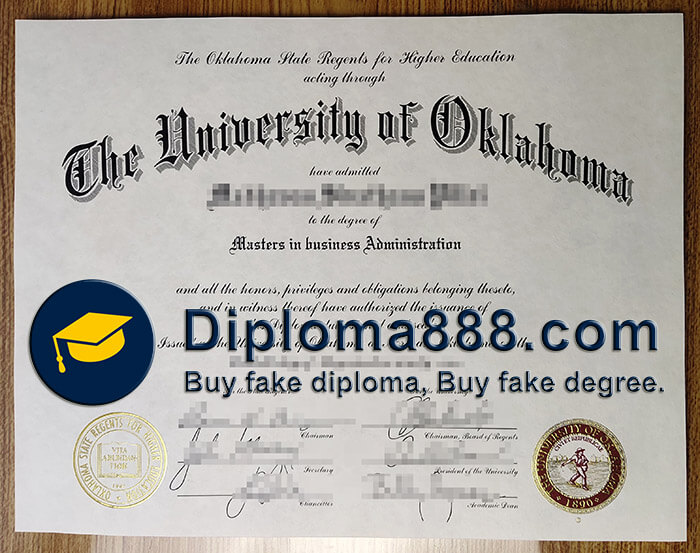 buy fake University of Oklahoma diploma