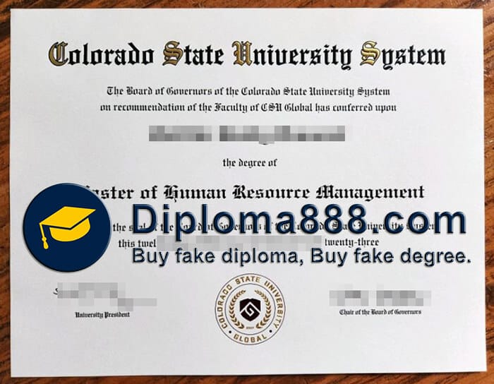 buy fake Colorado State University System degree