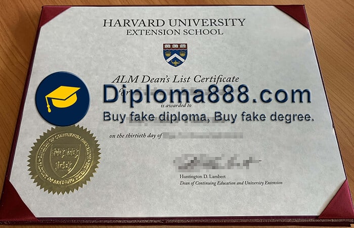 I Want To Order Fake Harvard Extension School Certificate