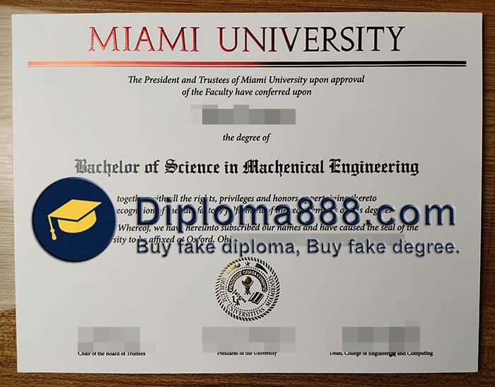 buy fake Miami University degree