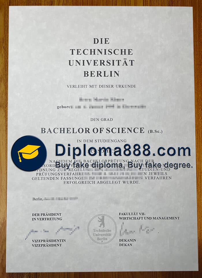 buy fake Technische University Berlin degree