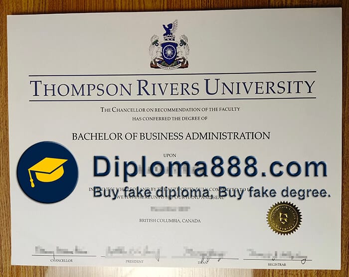 buy fake Thompson RIvers University degree