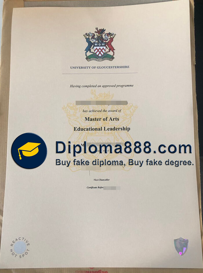 buy fake University of Gloucestershire degree