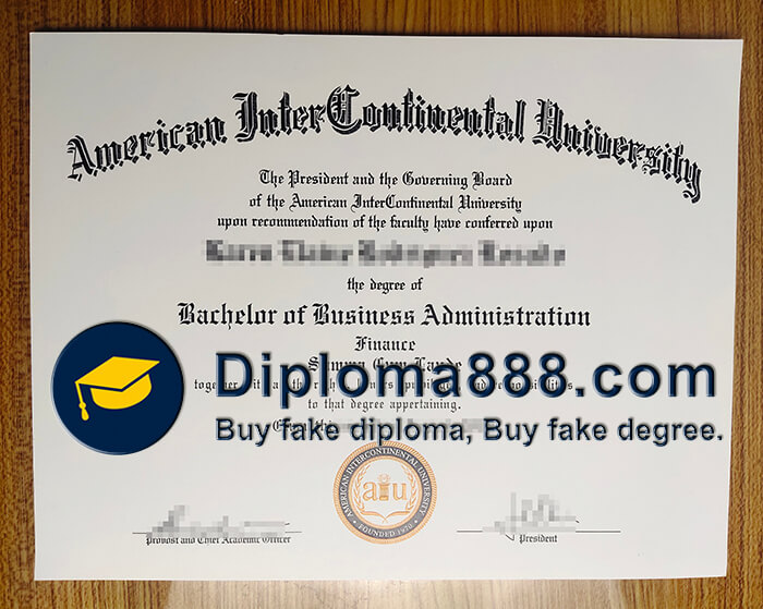 buy fake American Intercontinental University degree