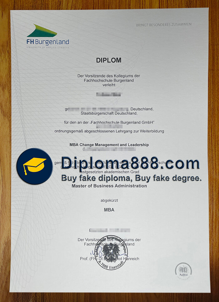 buy fake University of Applied Sciences Burgenland degree