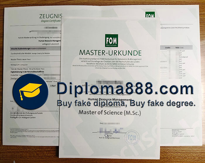 buy fake FOM Hochschule degree