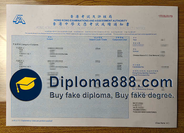 buy fake Hong Kong Diploma of Secondary Education Examination certificate