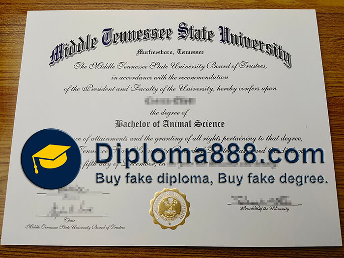 buy fake Middle Tennessee State University degree