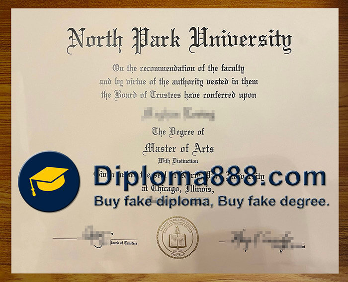 buy fake North Park University degree