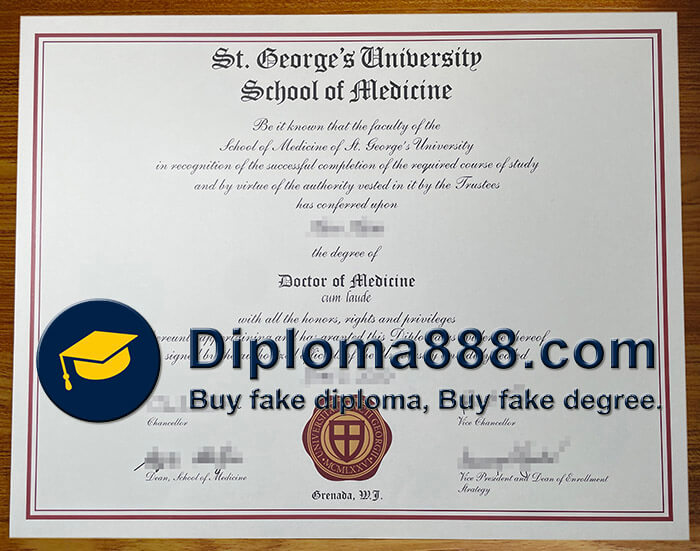 buy fake St. George's University School of Medicine degree