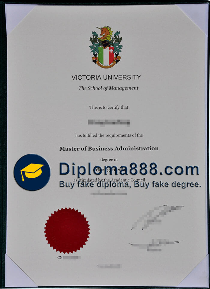 buy fake Victoria University School of Management degree