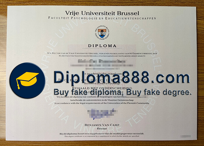 buy fake Vrije Universiteit Brussel degree