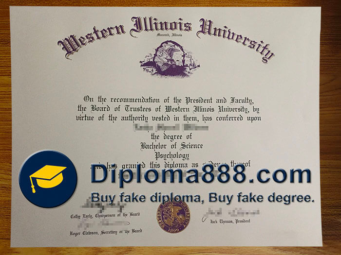 buy fake Western Illinois University degree