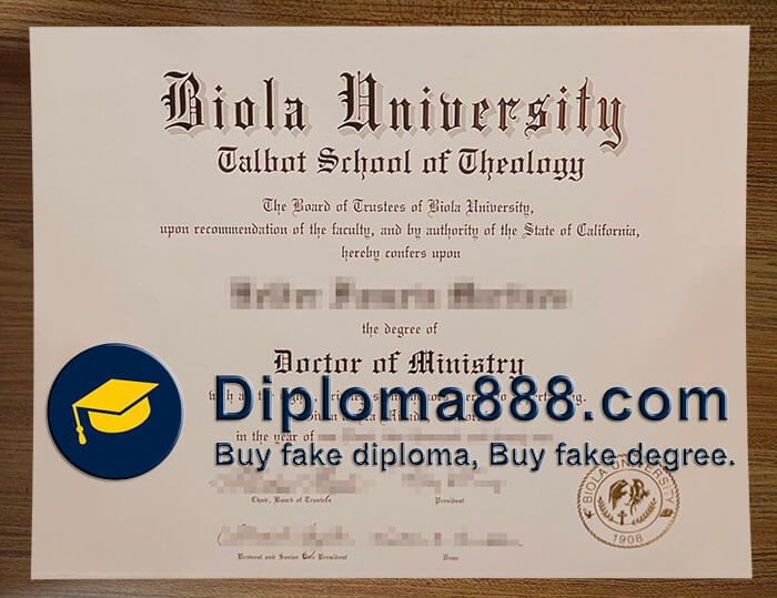buy fake Biola University degree