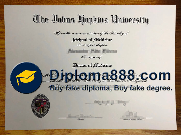 buy fake Johns Hopkins University degree