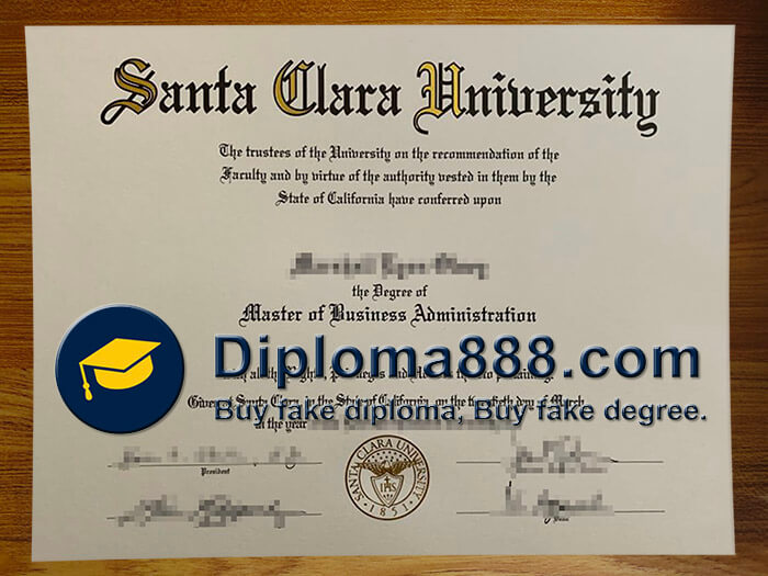 buy fake Santa Clara University degree