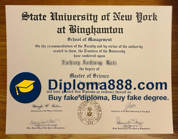 buy fake State University of New York at Binghamton degree