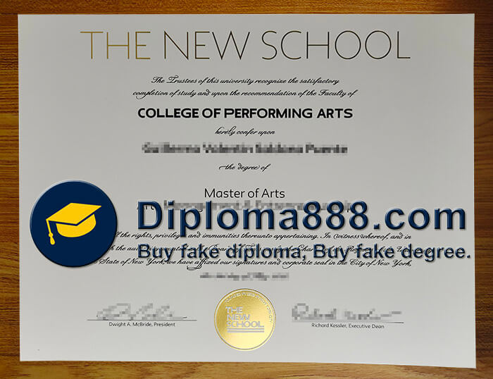 buy fake The New School degree