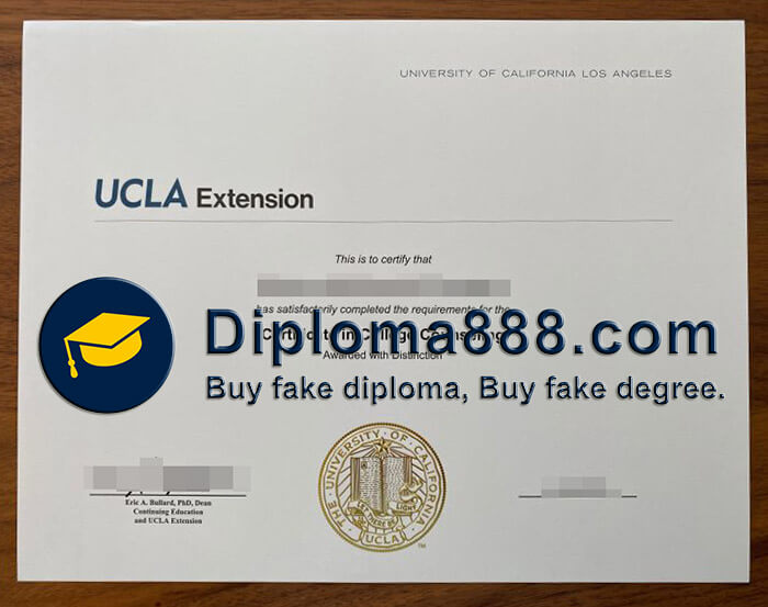 buy fake UCLA Extension certificate