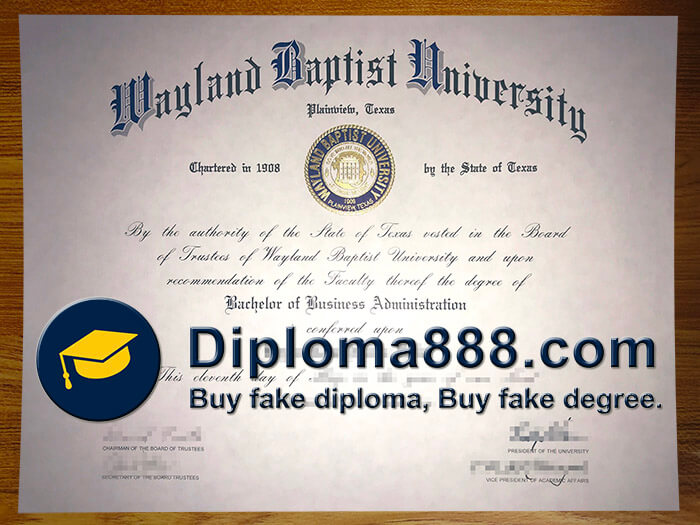 buy fake Wayland Baptist University degree