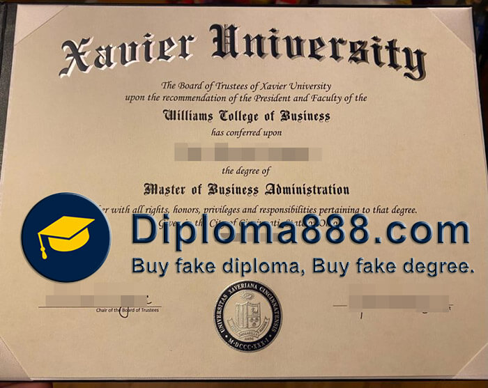 buy fake Xavier University degree