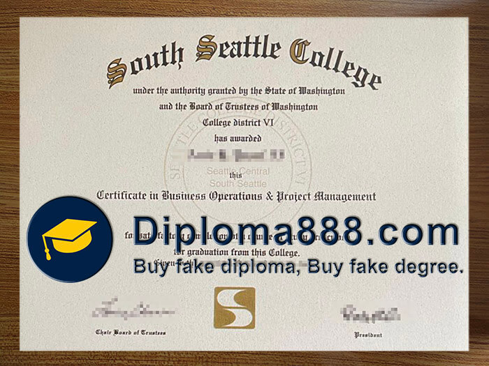 buy fake South Seattle College degree