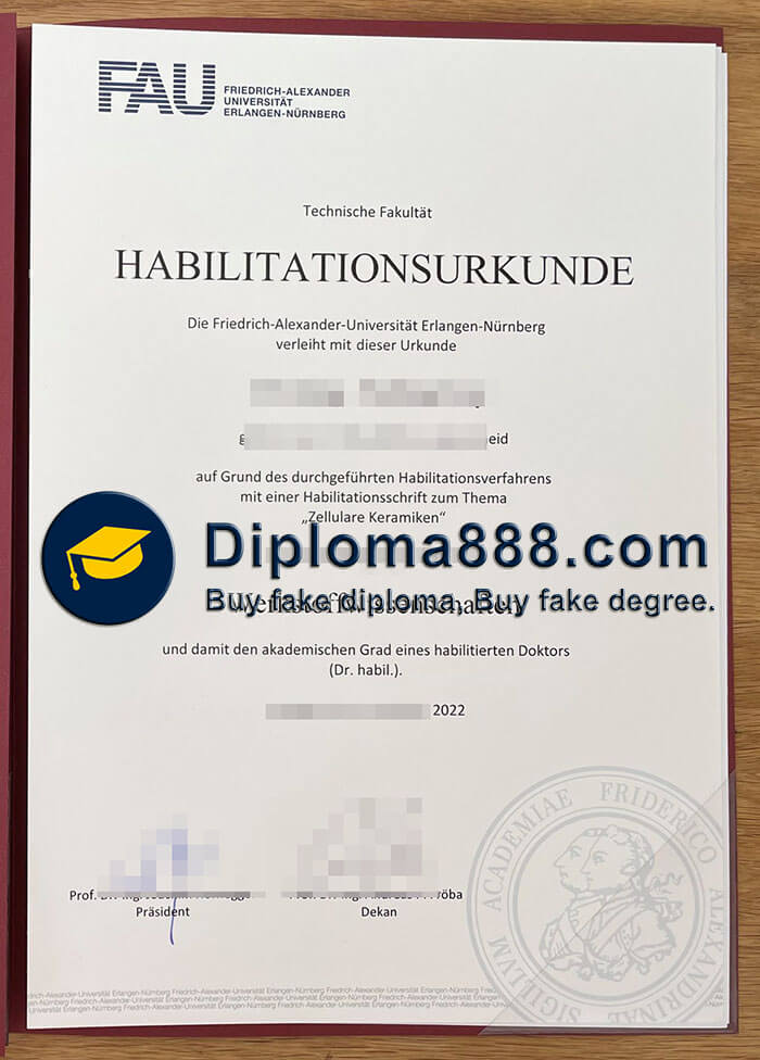 buy fake University of Erlangen–Nuremberg degree