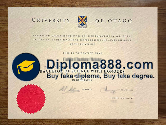 buy fake University of Otago degree