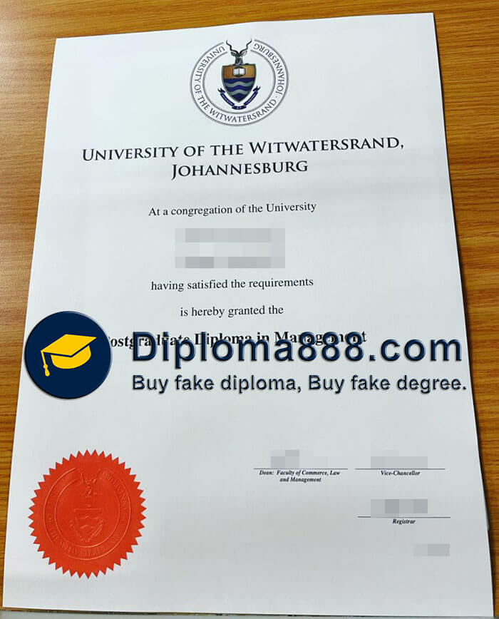 buy fake University of the Witwatersrand Johannesburg degree