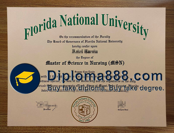 buy fake Florida National University degree