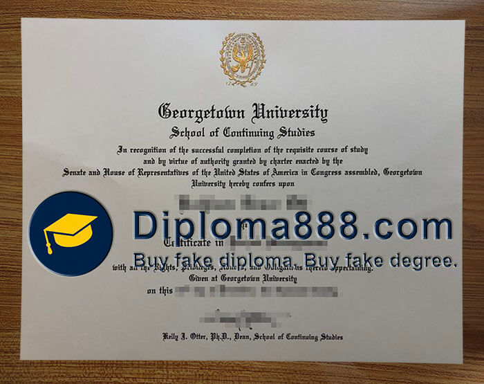 buy fake Georgetown University degree