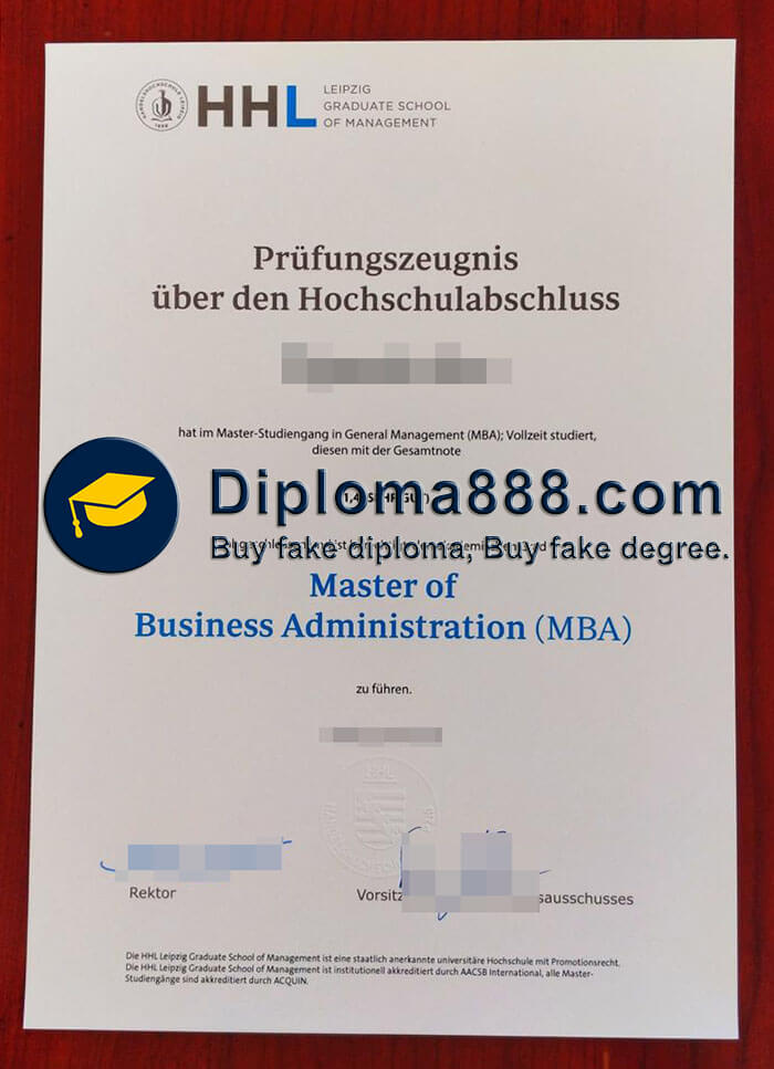 buy fake HHL Leipzig Graduate School of Management degree