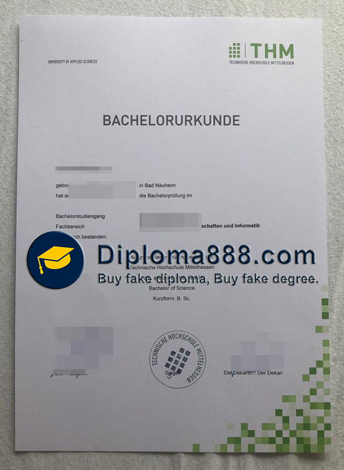 order fake Technische Hochschule Mittelhessen degree