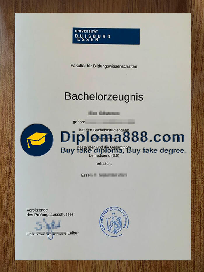 buy fake Universität Duisburg Essen diploma