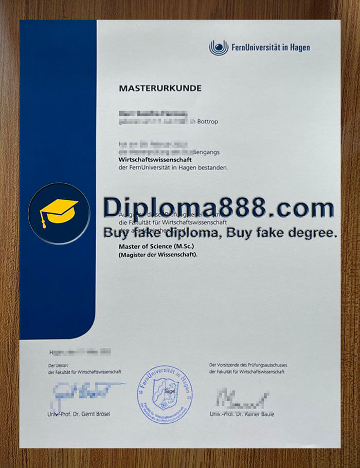 buy fake University of Hagen diploma